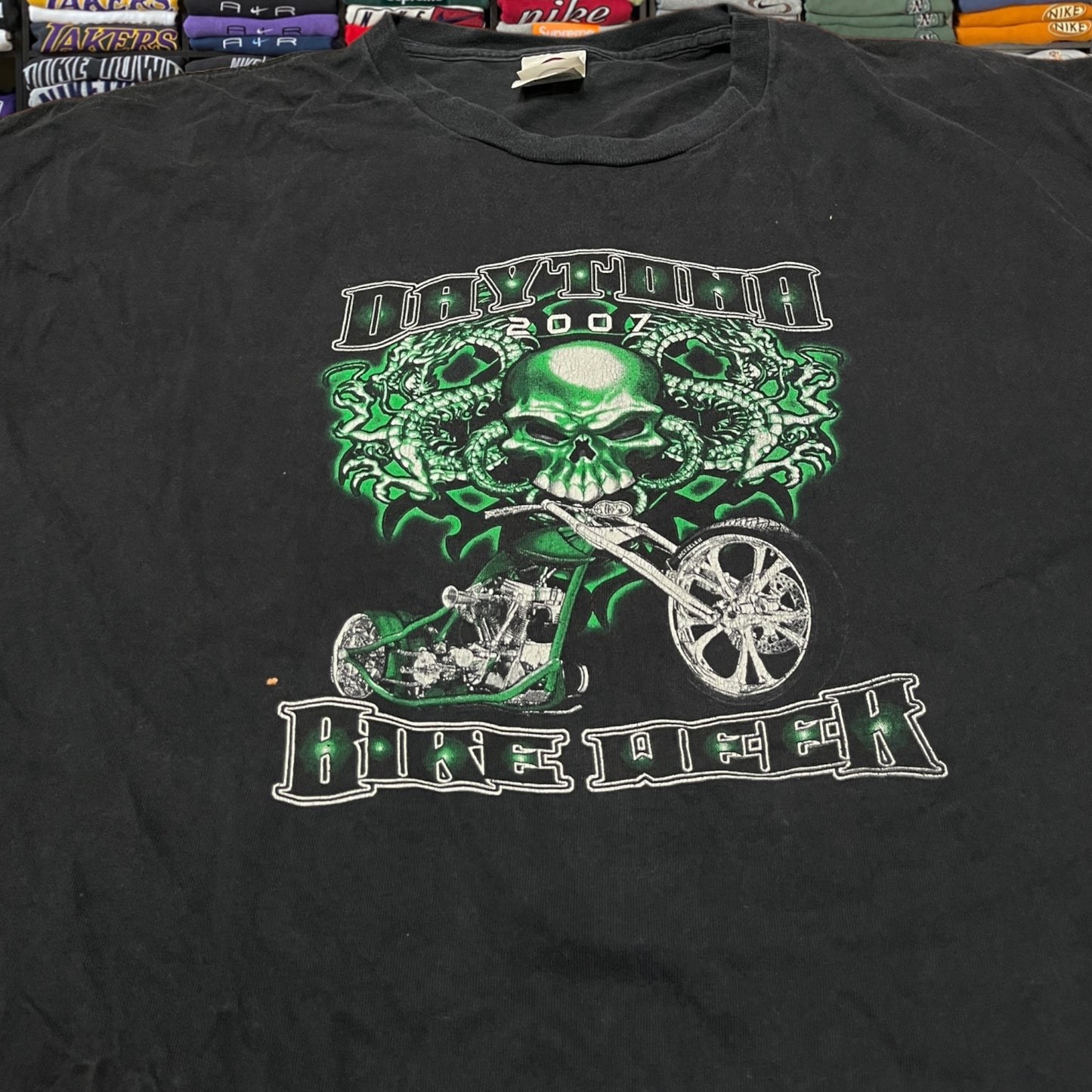 Vintage Y2K biker shirt
