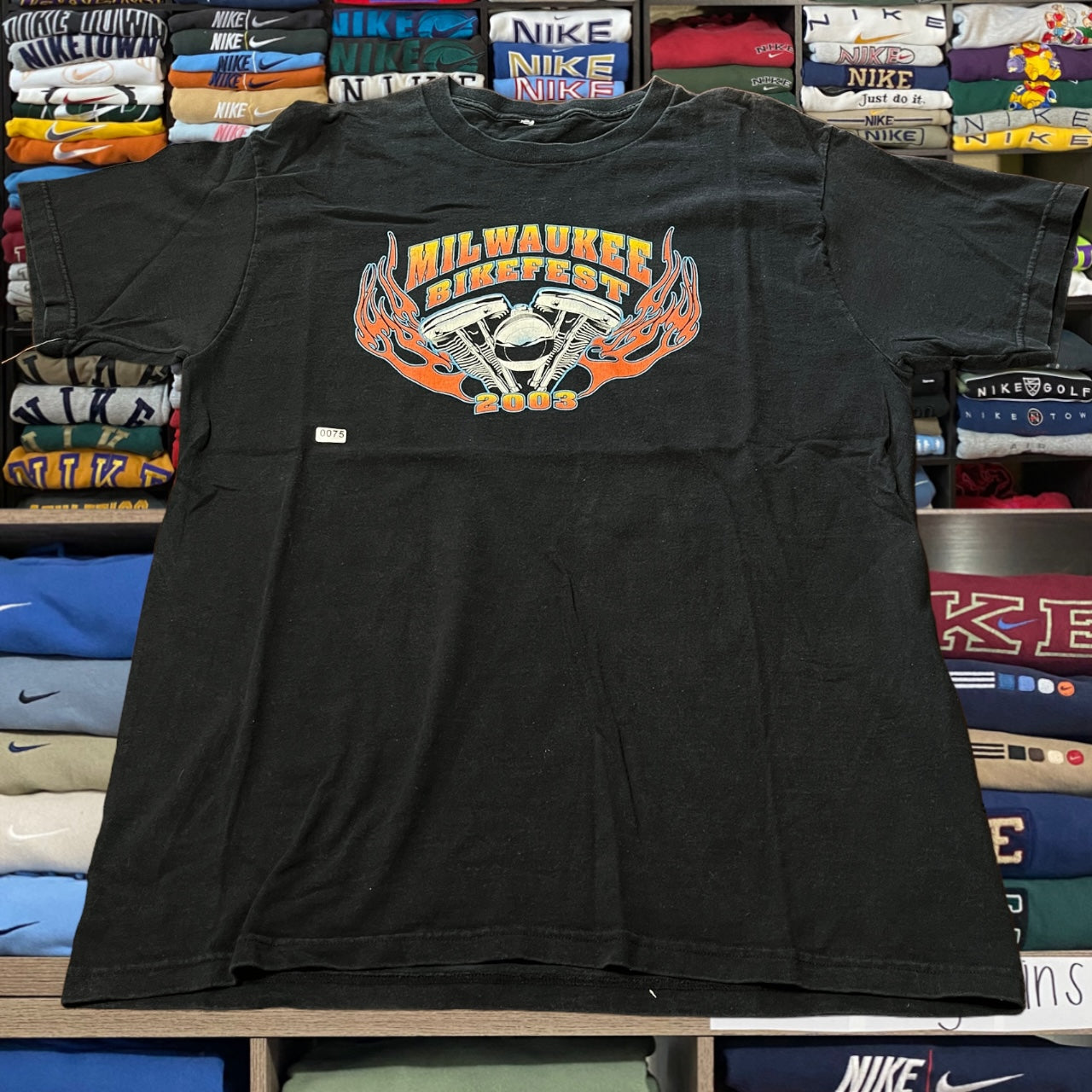 Vtg 2003 American chrome style motorcycle shirt