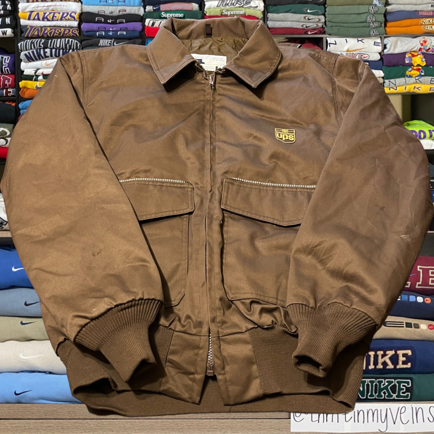 90s UPS brown jacket