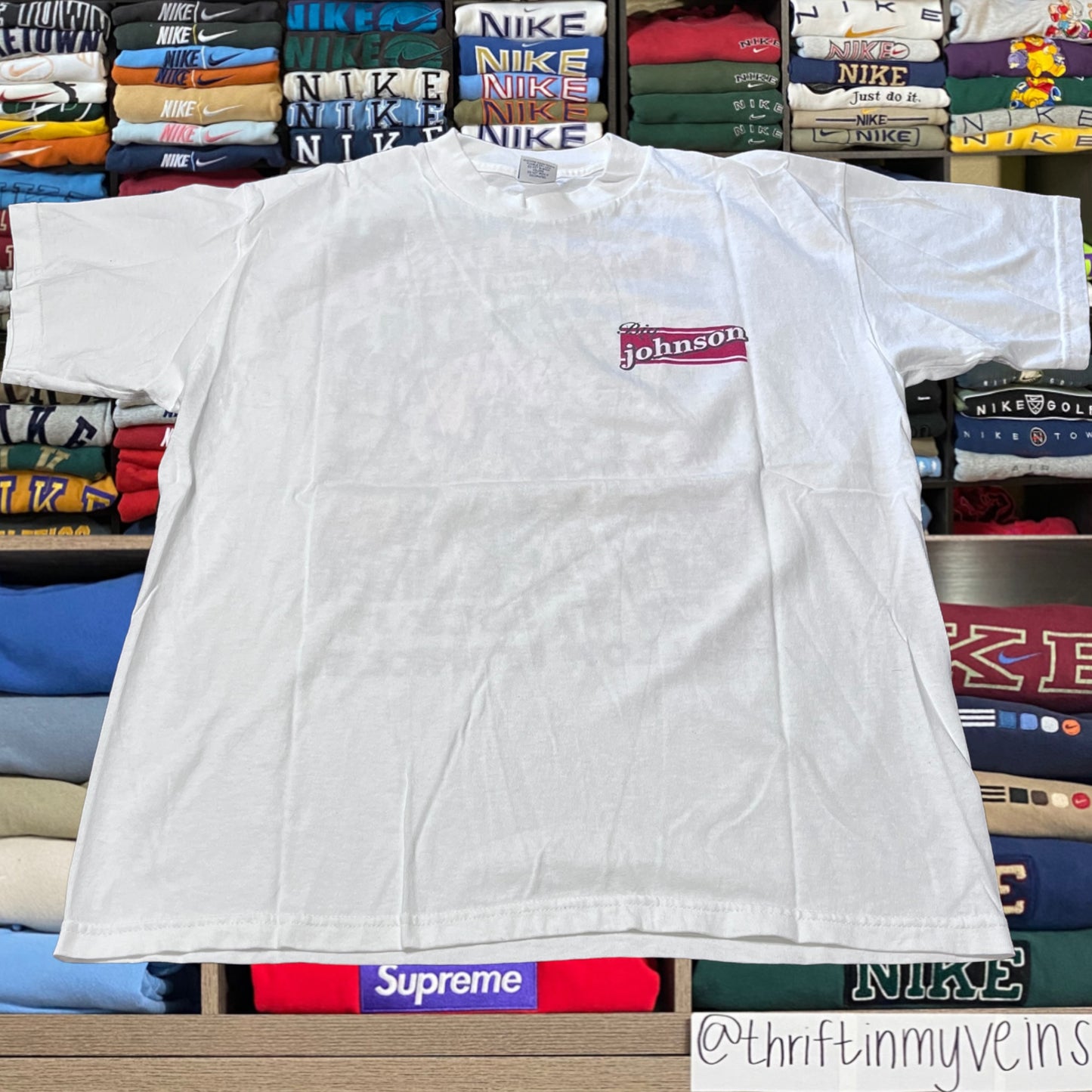 90s big johnson sexy humor shirt (large)
