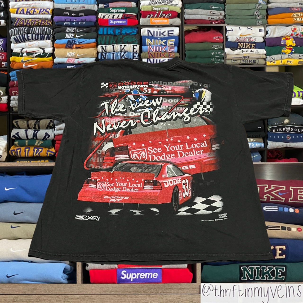Vintage 2002 nascar big print shirt
