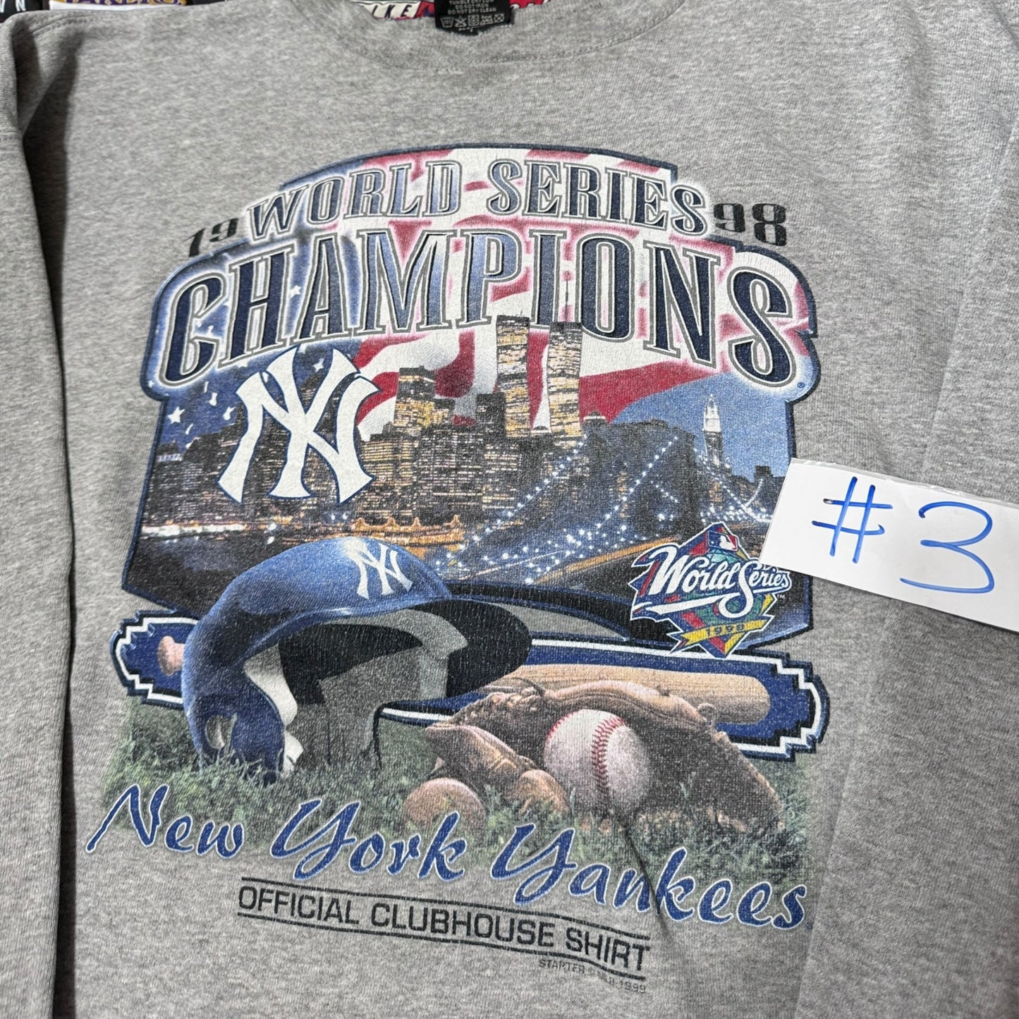 1998 New York Yankees mlb baseball sweater