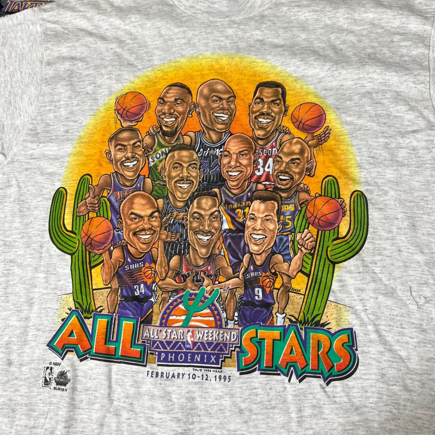 1995 all star nba basketball shirt ( large )