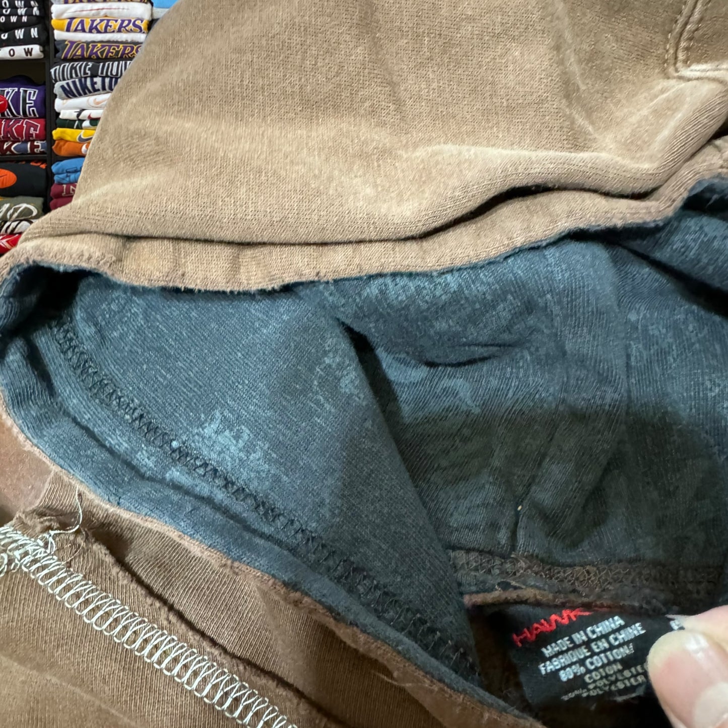 Y2K Tony hawk brown skater hoodie