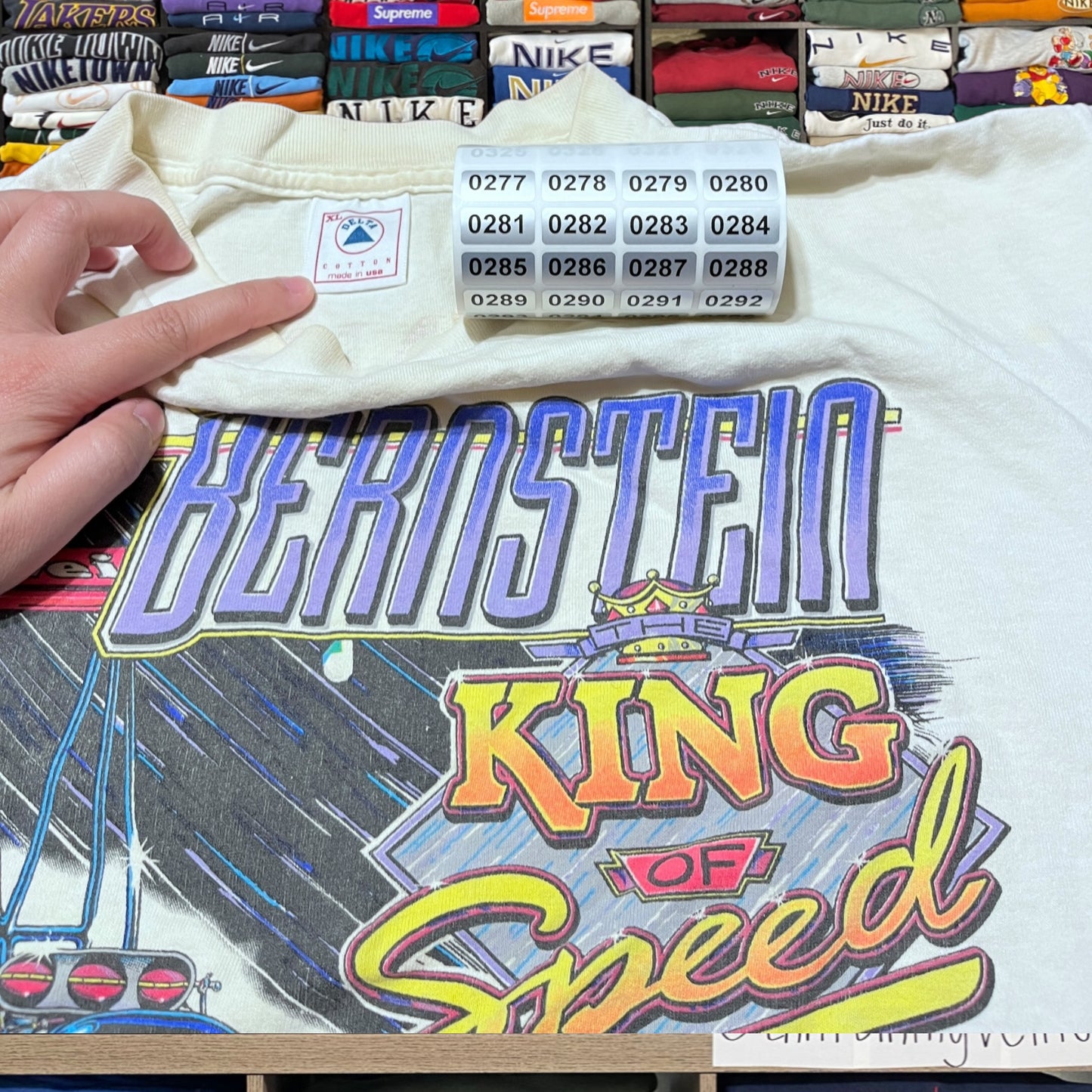 vintage 90s budweiser king nascar shirt
