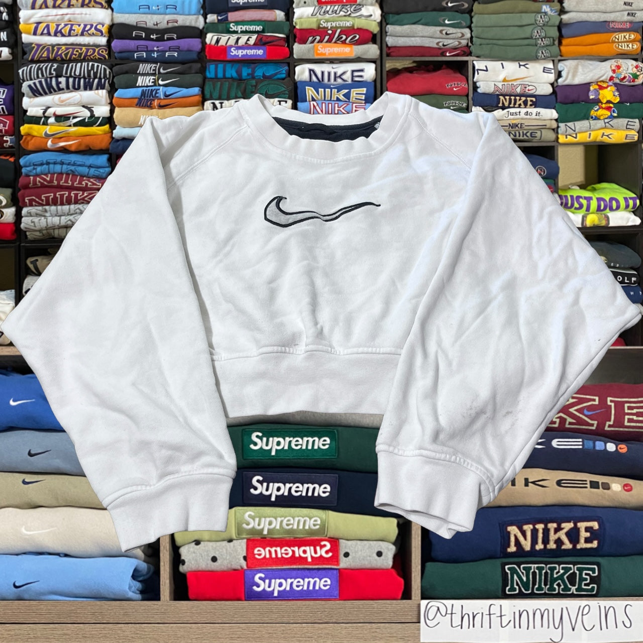 90s Nike big logo sweater