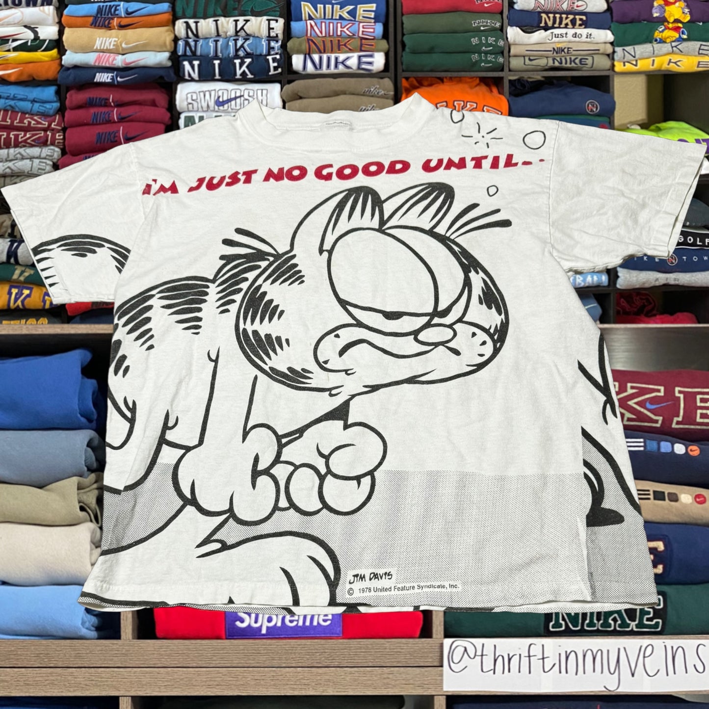 Vintage 90s Garfield all over print