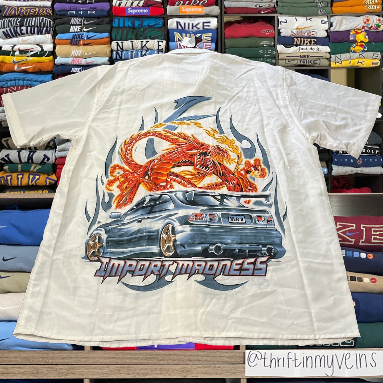 90s dragon silk button up