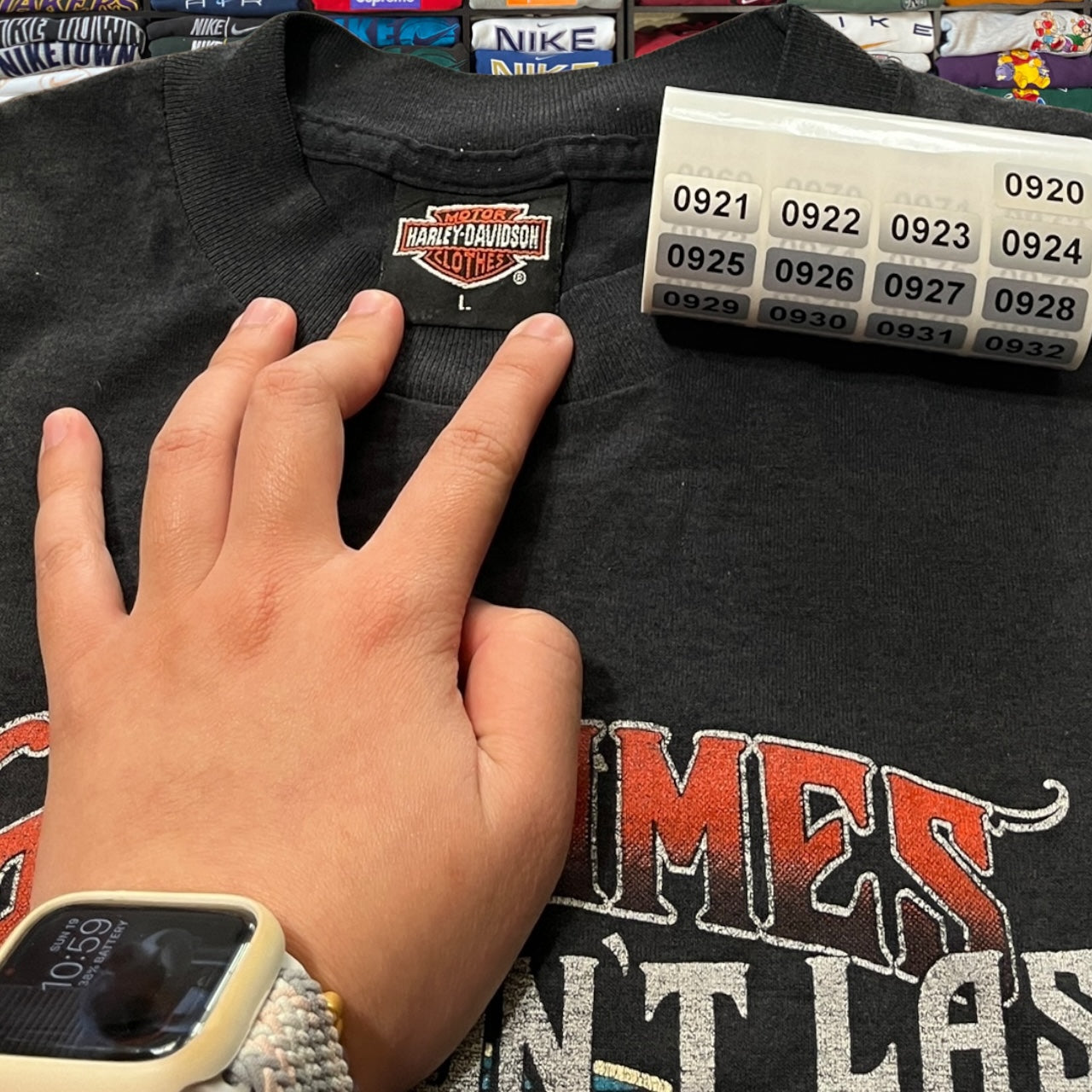 Vintage 1991 Harley Davidson biker motorcycle shirt