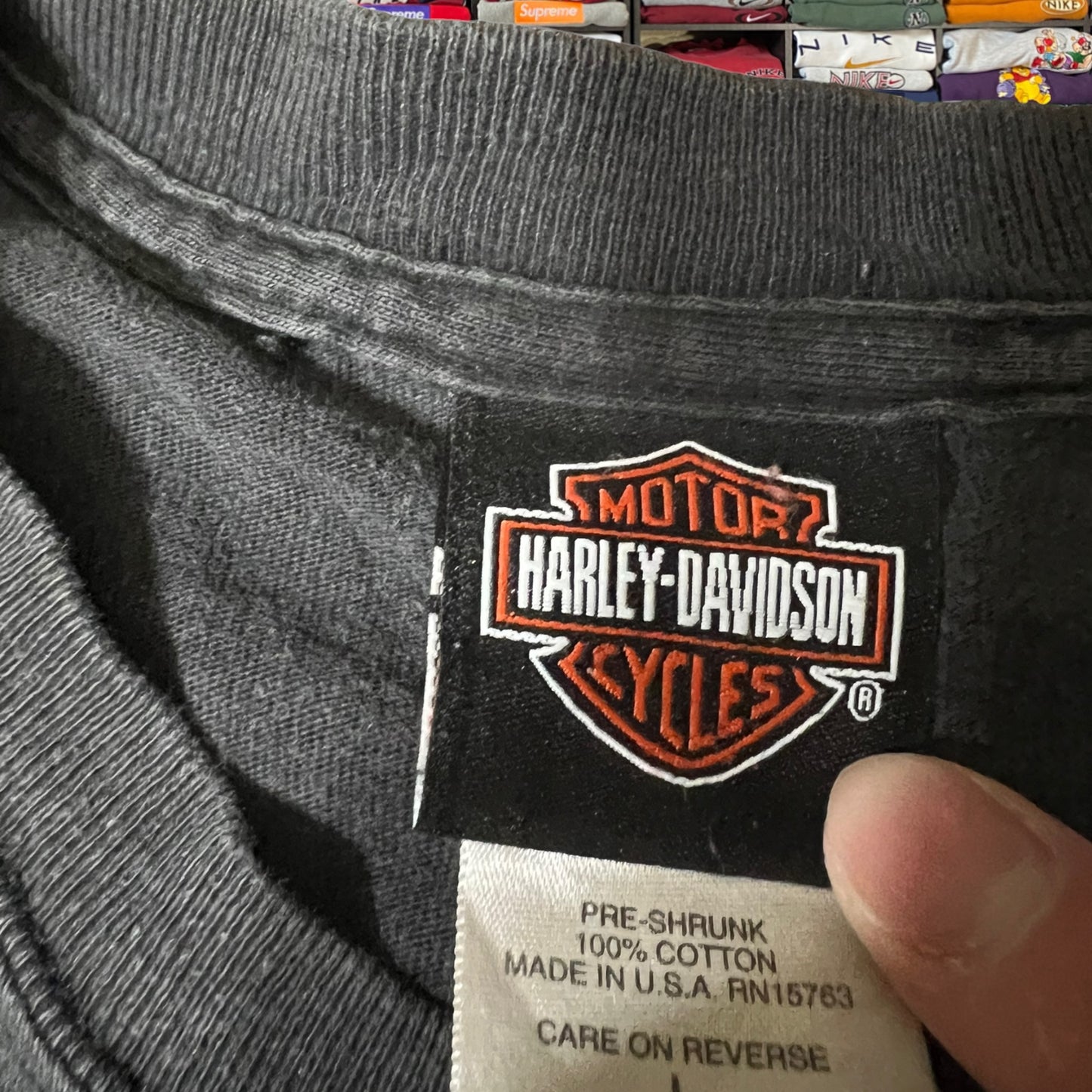 Y2K 2002 Harley Davidson biker motorcycle shirt