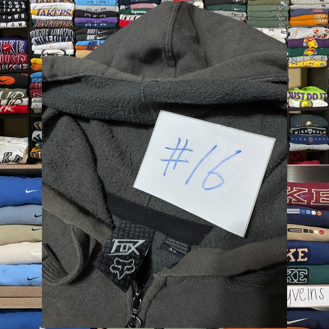 y2k fox racing skater hoodie (Xlarge)