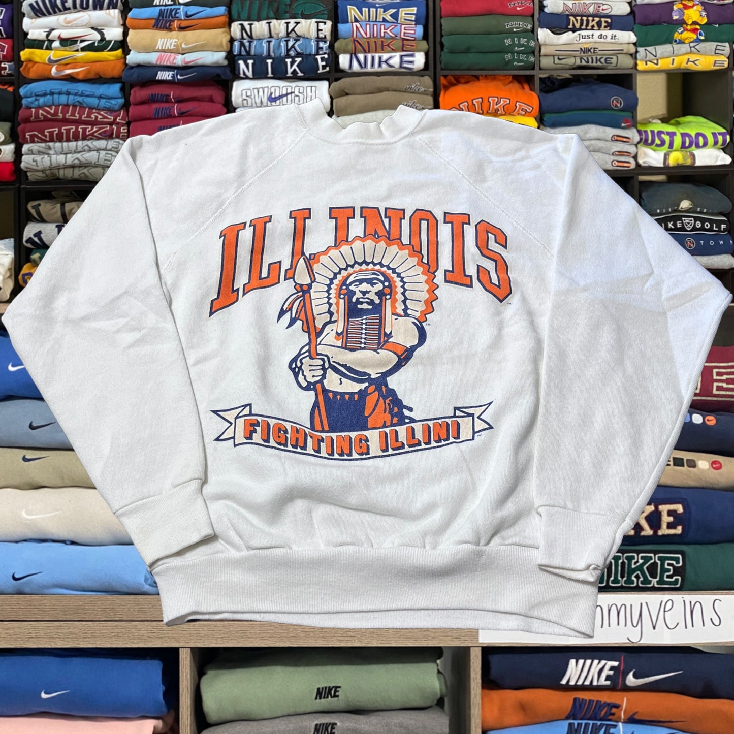 90s Illinois university sweater
