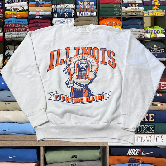 90s Illinois university sweater
