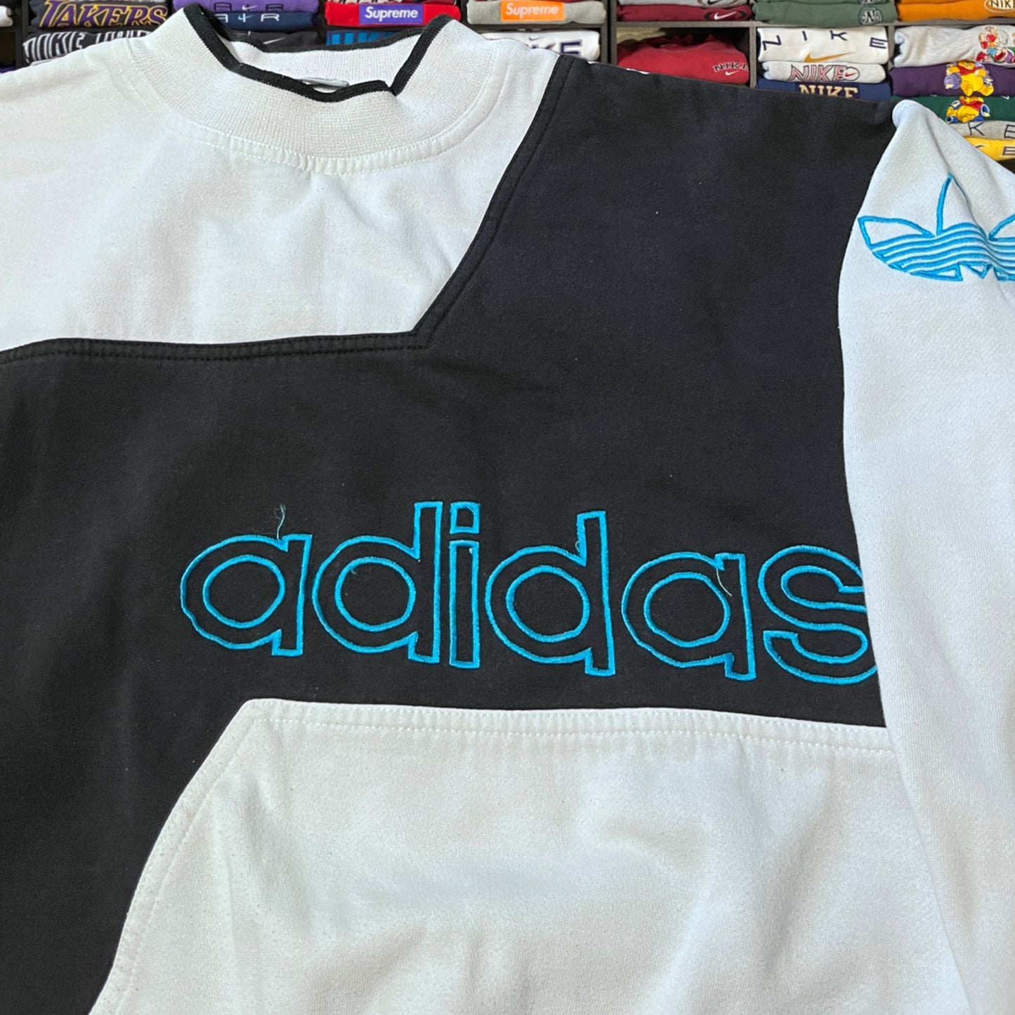 90s adidas color block sweater