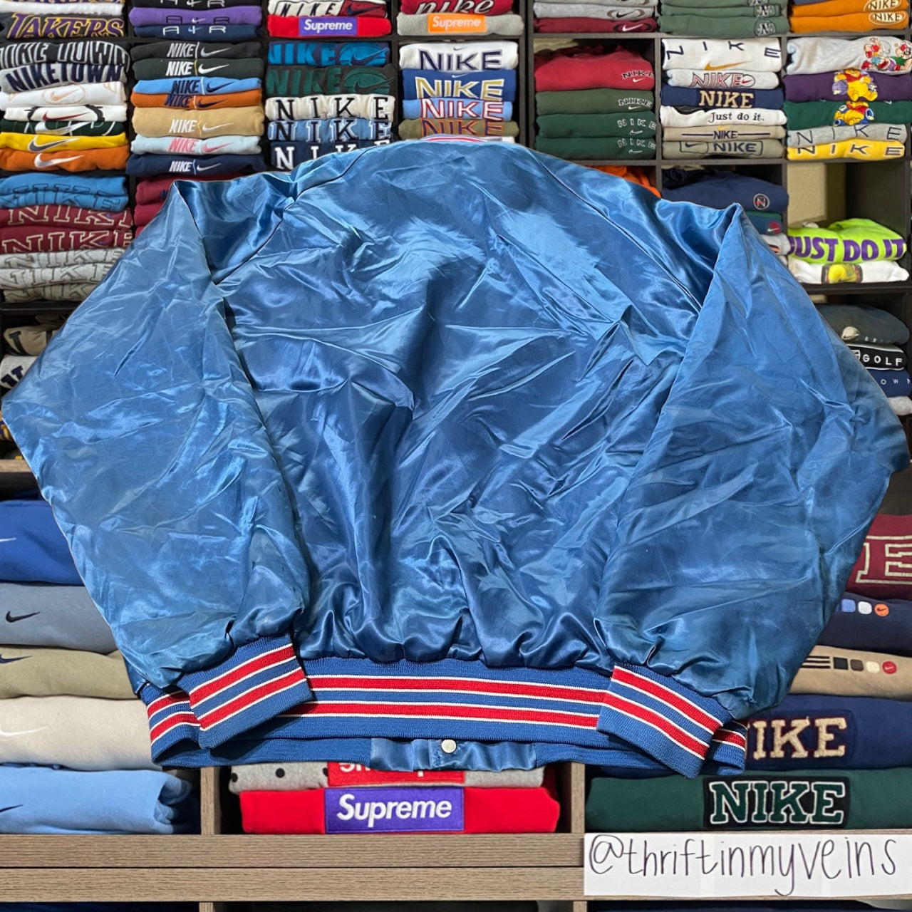 90s New England patriots nfl satin jacket