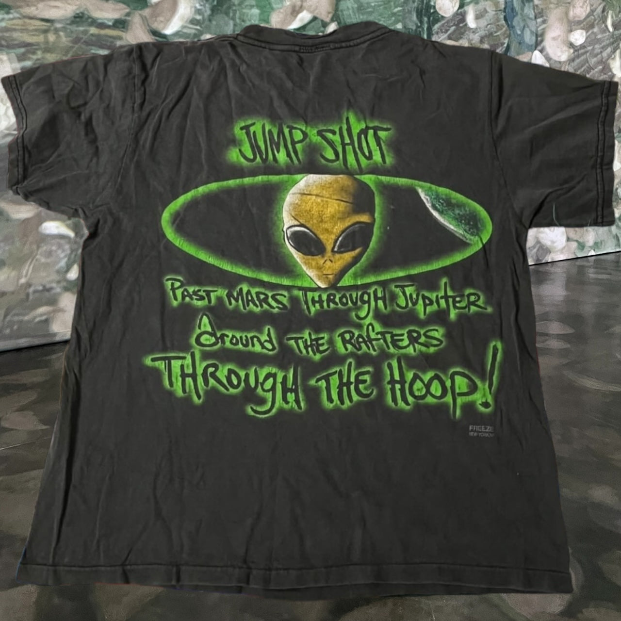 90s alien all over print