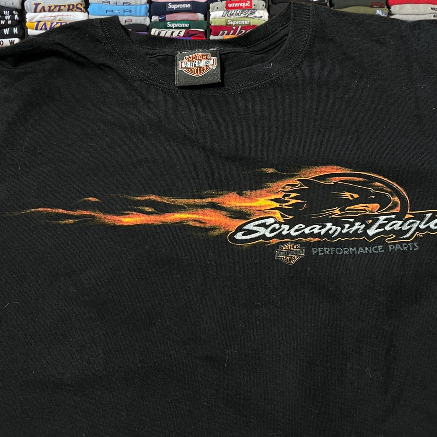 Y2K flame Harley Davidson biker motorcycle