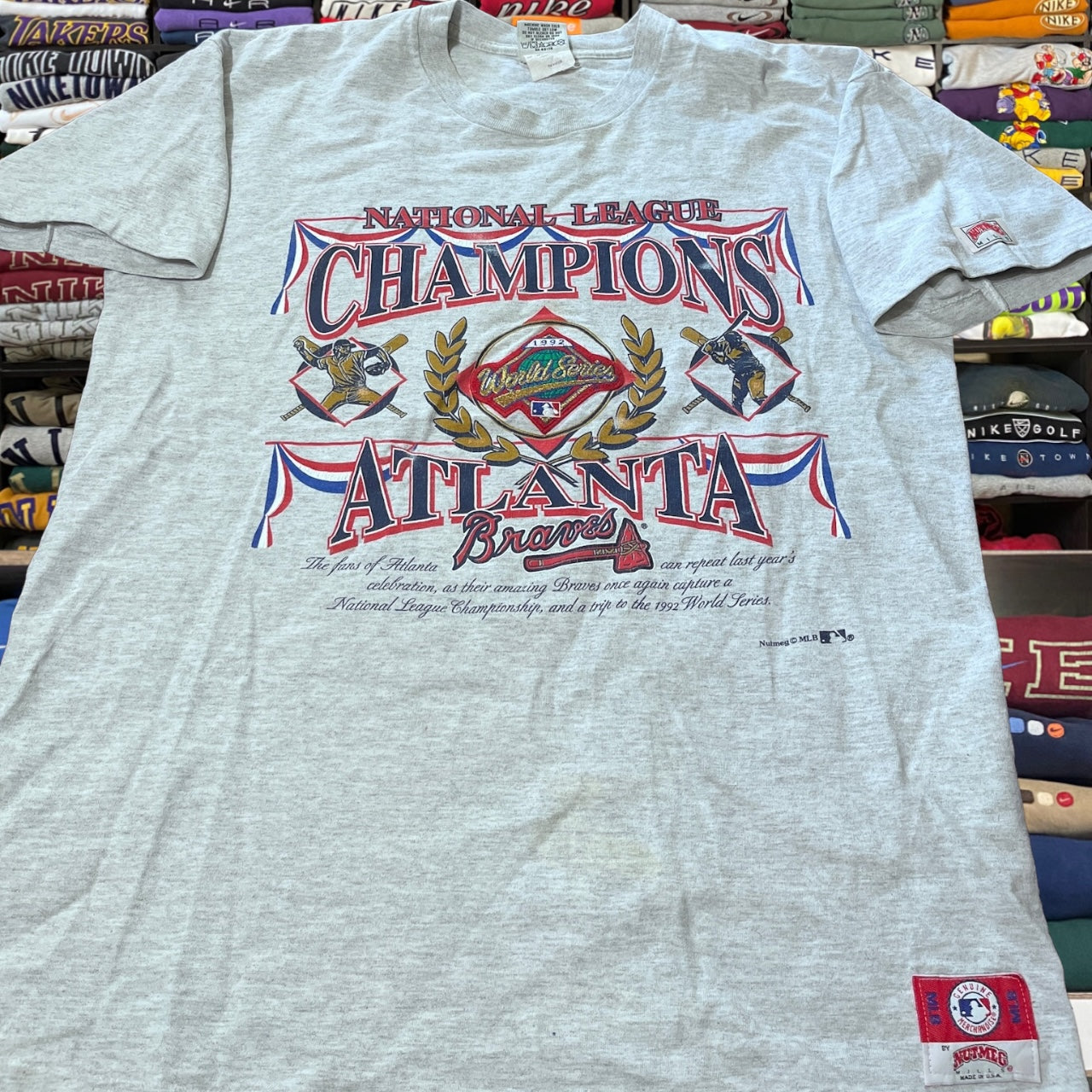 90s Atlanta braves nutmegs shirt