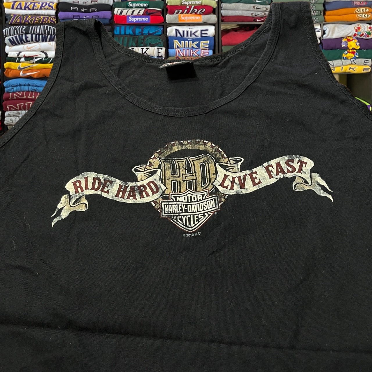 Y2K Harley Davidson biker tank top