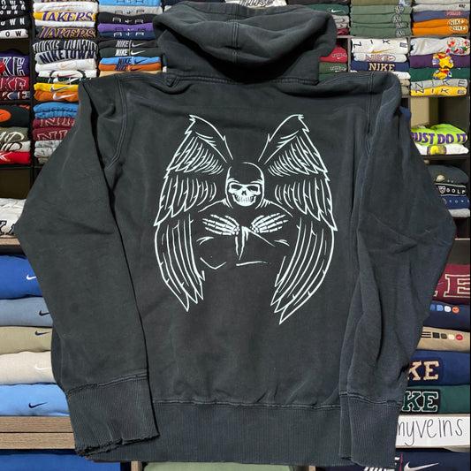 Y2k Skeleton skull angel skater hoodie