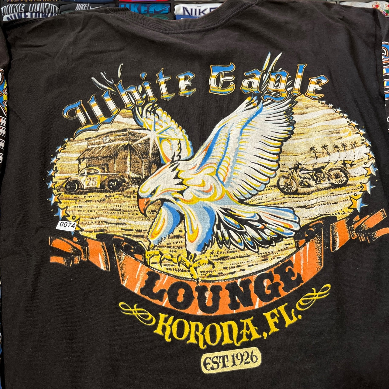 Vtg 90s eagle biker Harley style motorcycle shirt