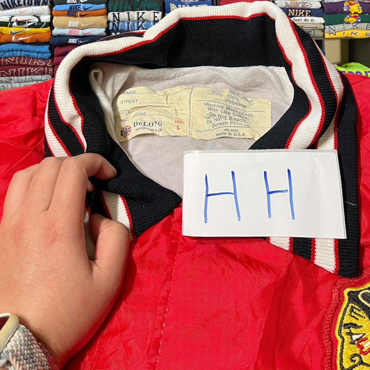 90s Chicago blackhawks puffer jacket