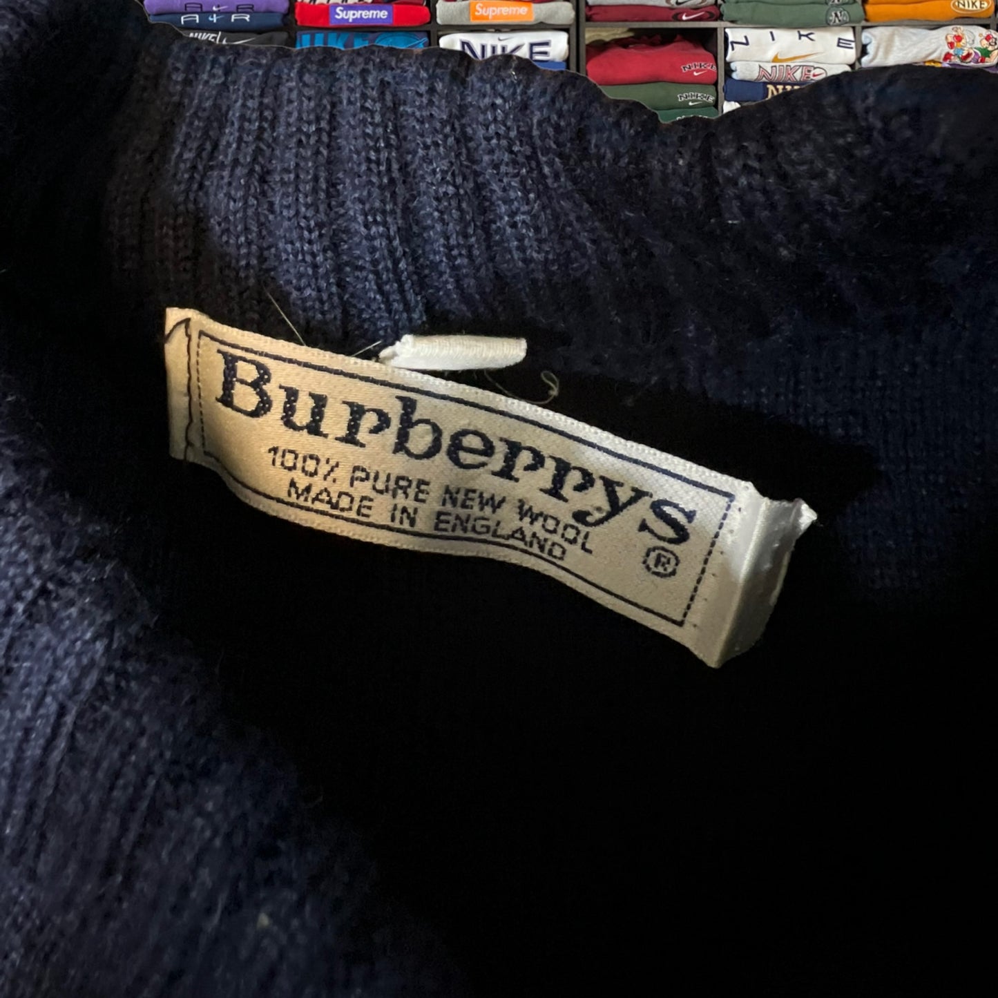 90s Burberry knitted sweater