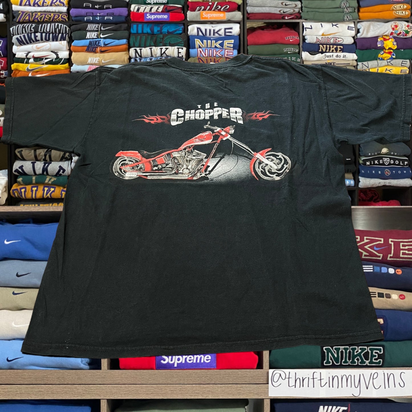 y2k biker shirt (large)