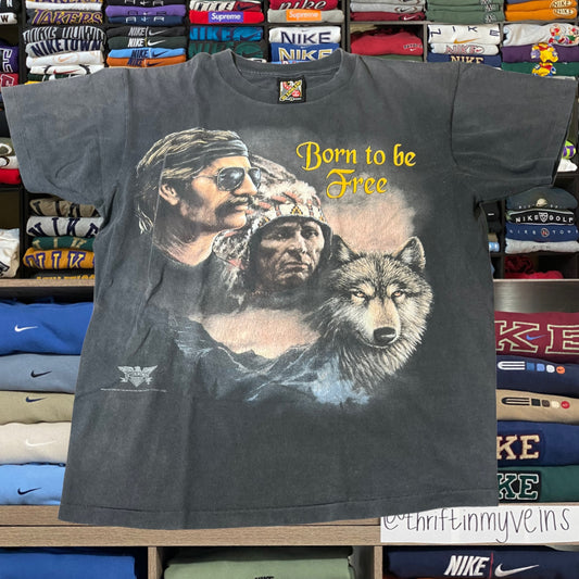 90s 3d emblem biker motorcycle shirt