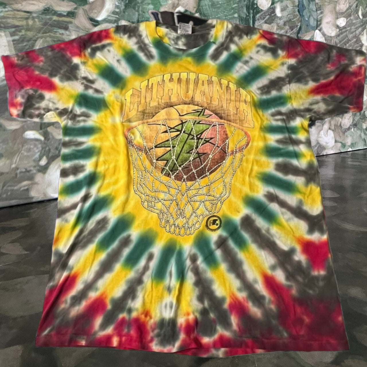 90s Lithuania basketball shirt