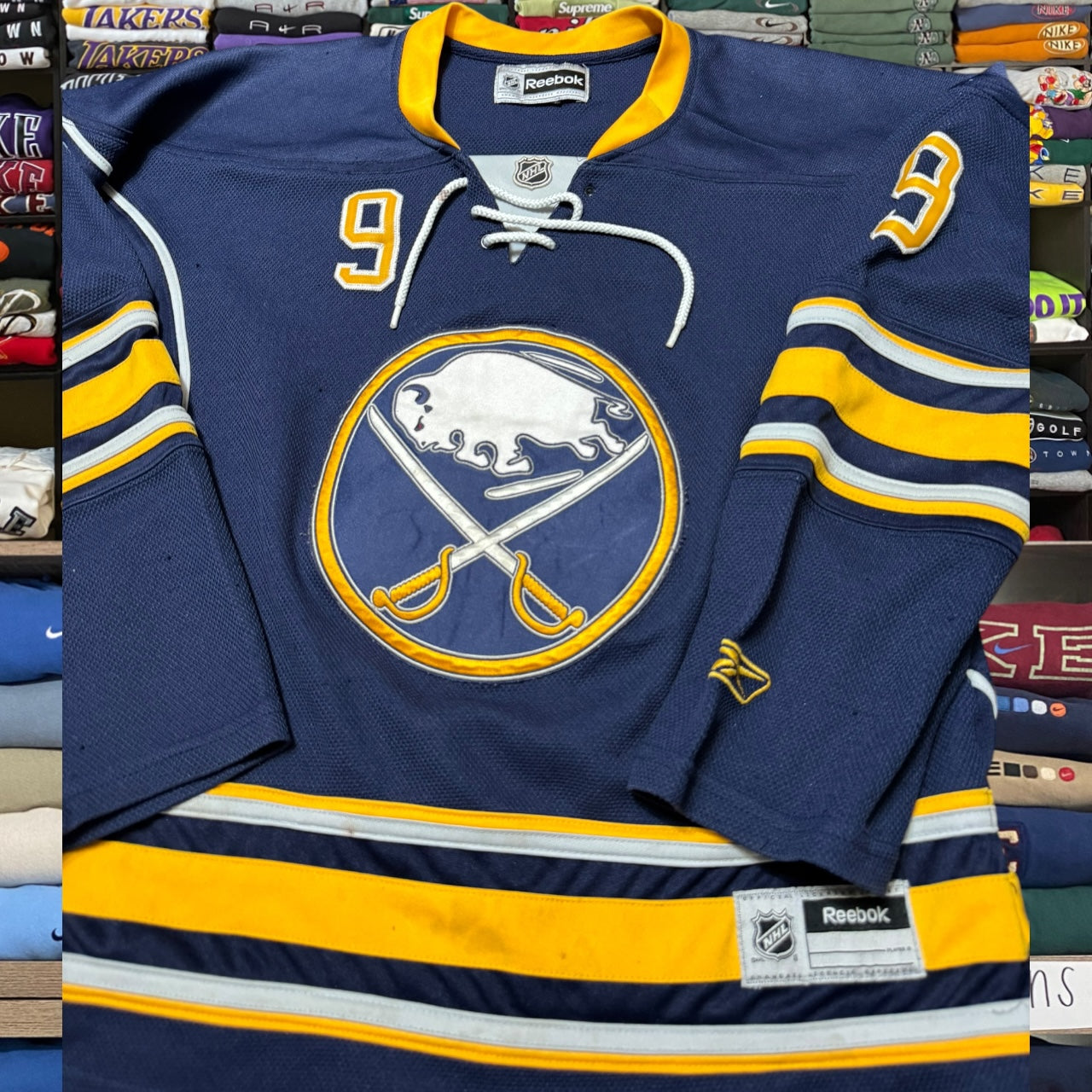 y2k buffalo sabres jersey (small)