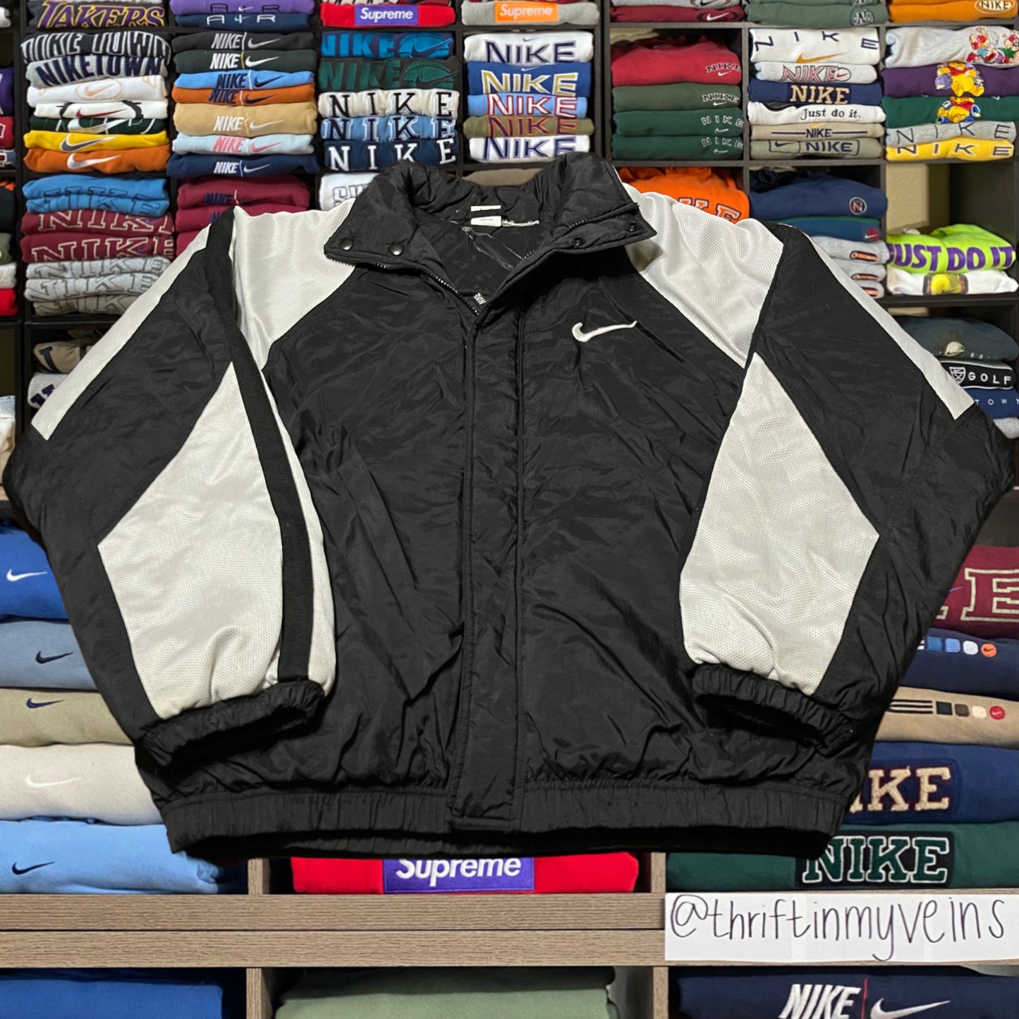 vintage 90s nike puffer jacket