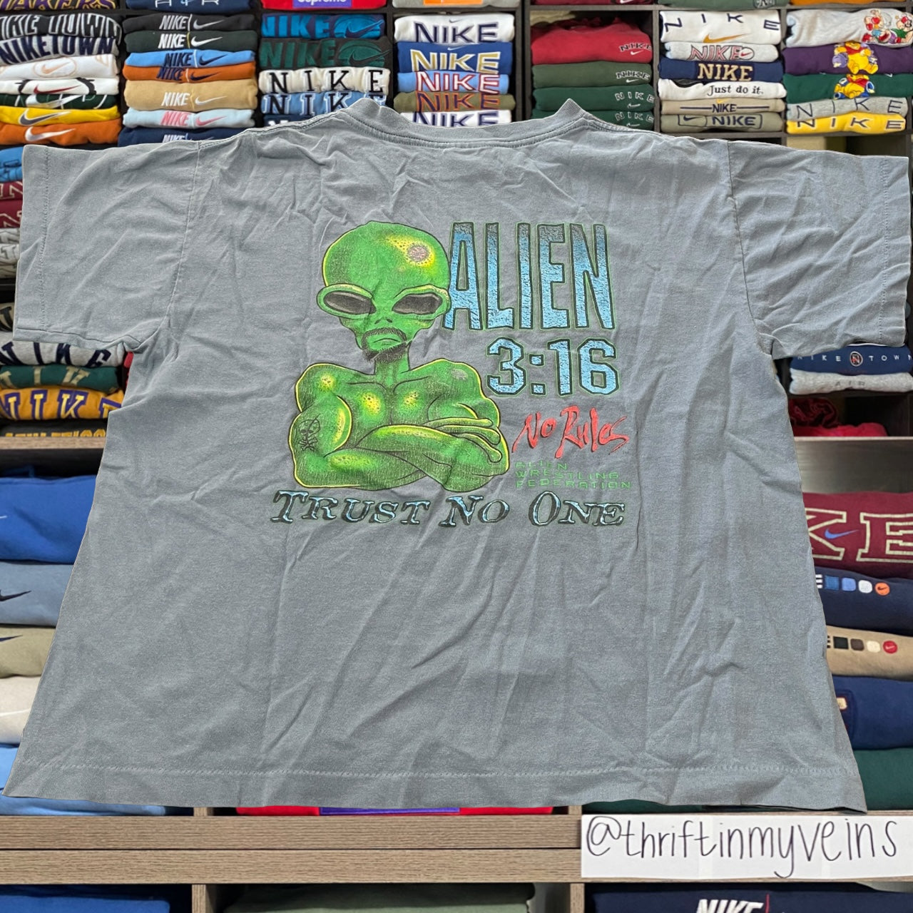90s alien 3:16 no fear shirt