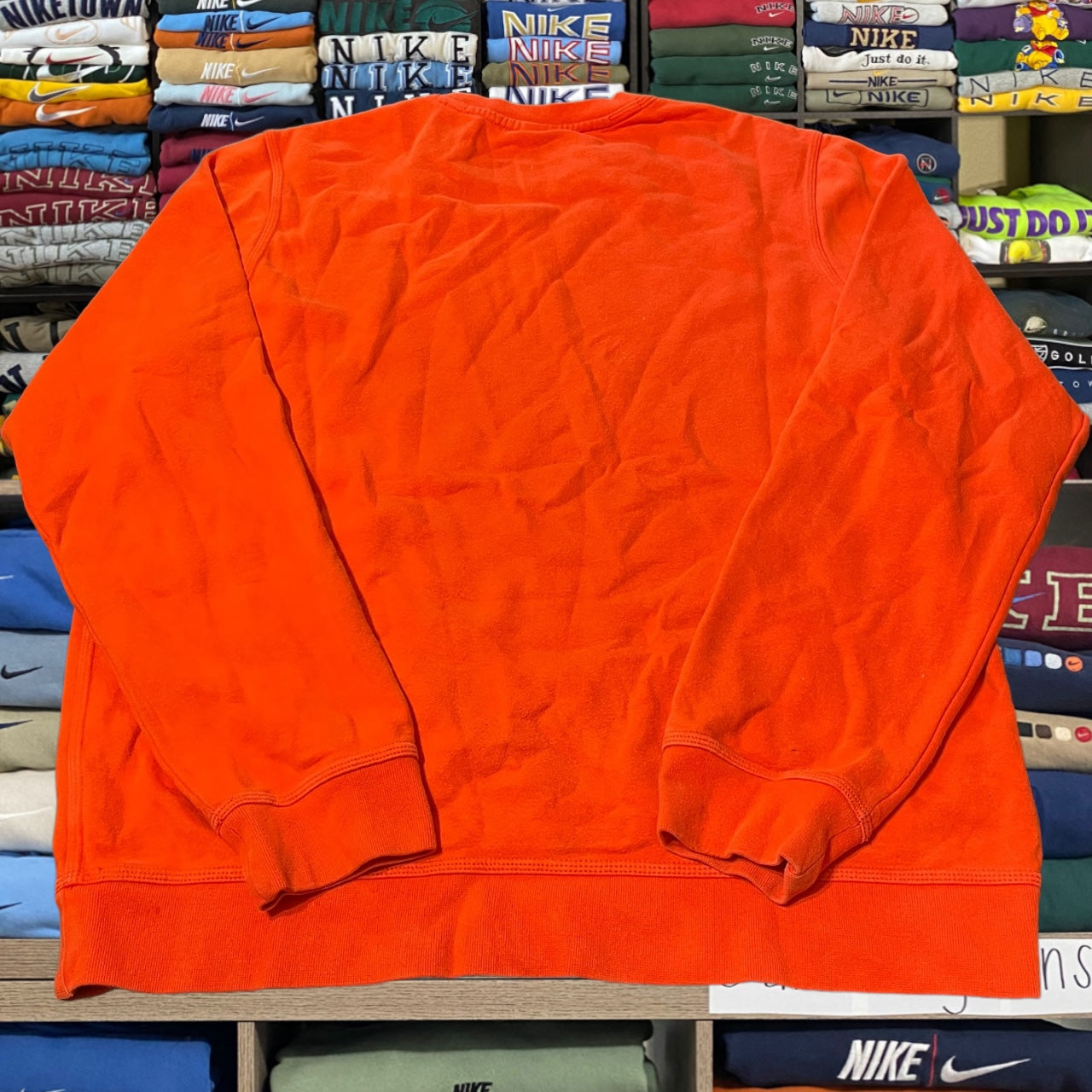 Y2K Orange Nike sweater