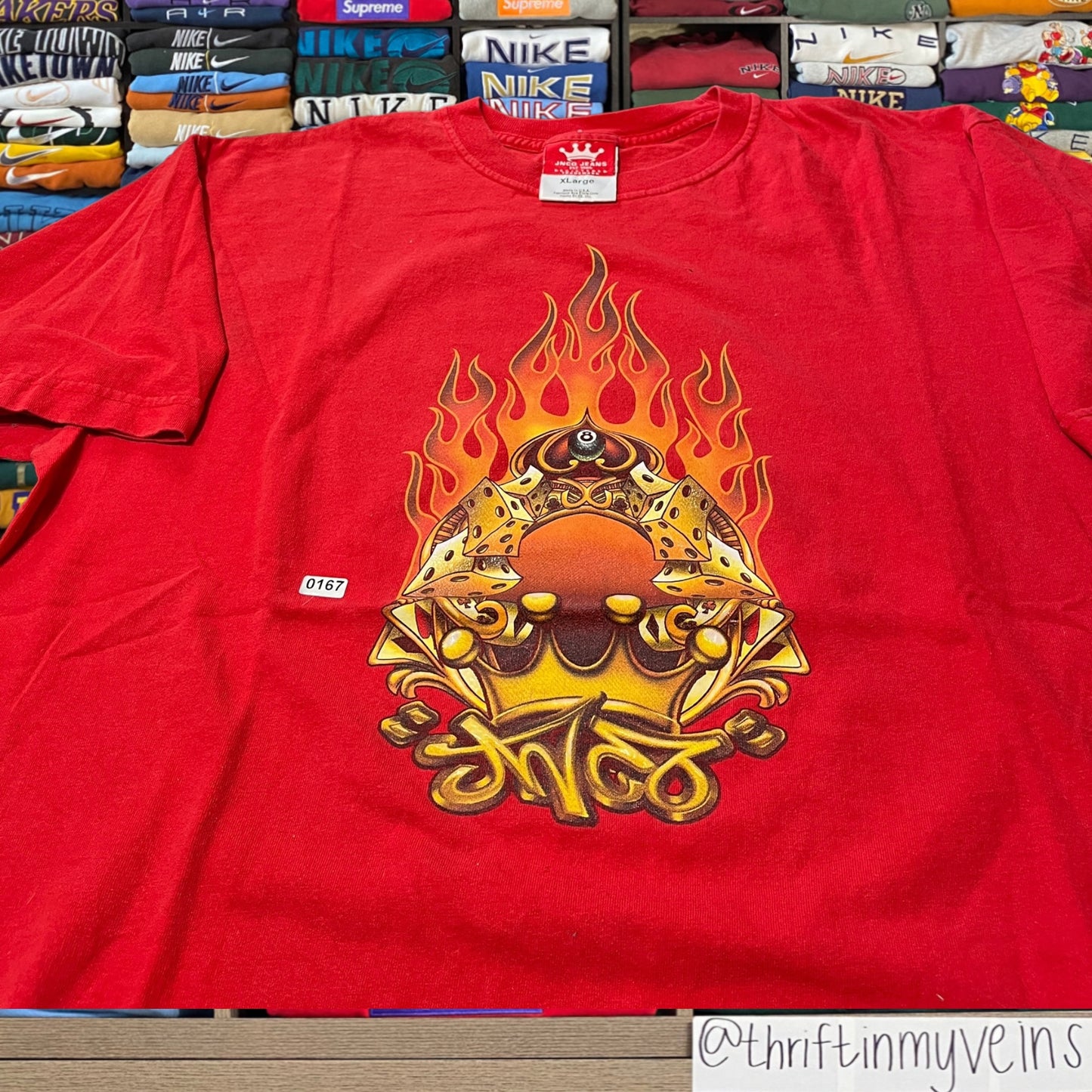 Y2K jnco jeans fire shirt