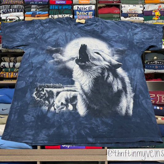 vintage y2k wolf nature shirt