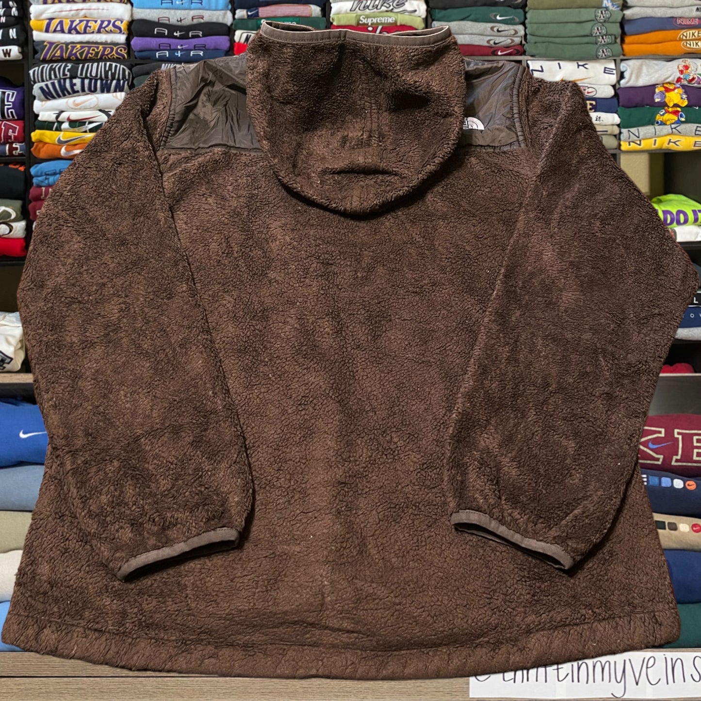 Y2K north face brown fleece