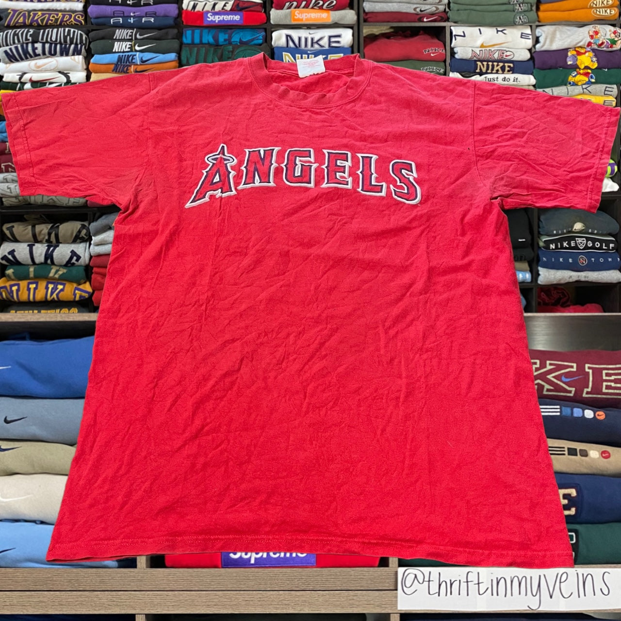 Y2K Los Angeles angels mlb baseball shirt