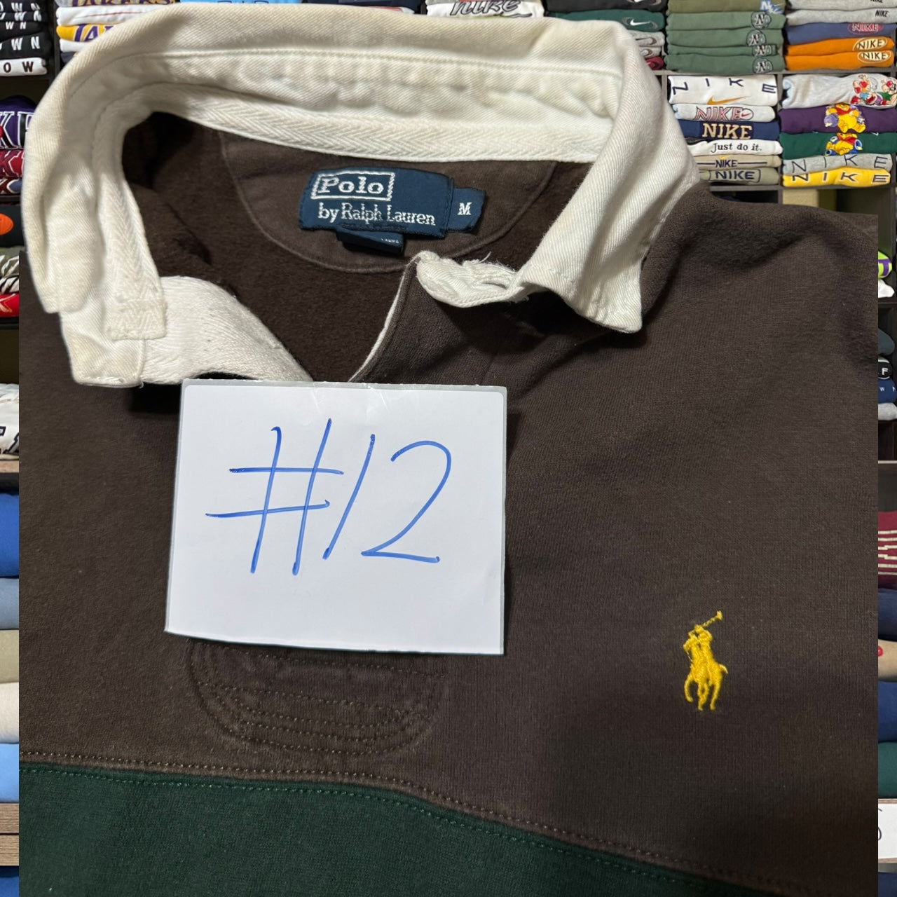 90s Ralph Lauren brown sweater (medium)