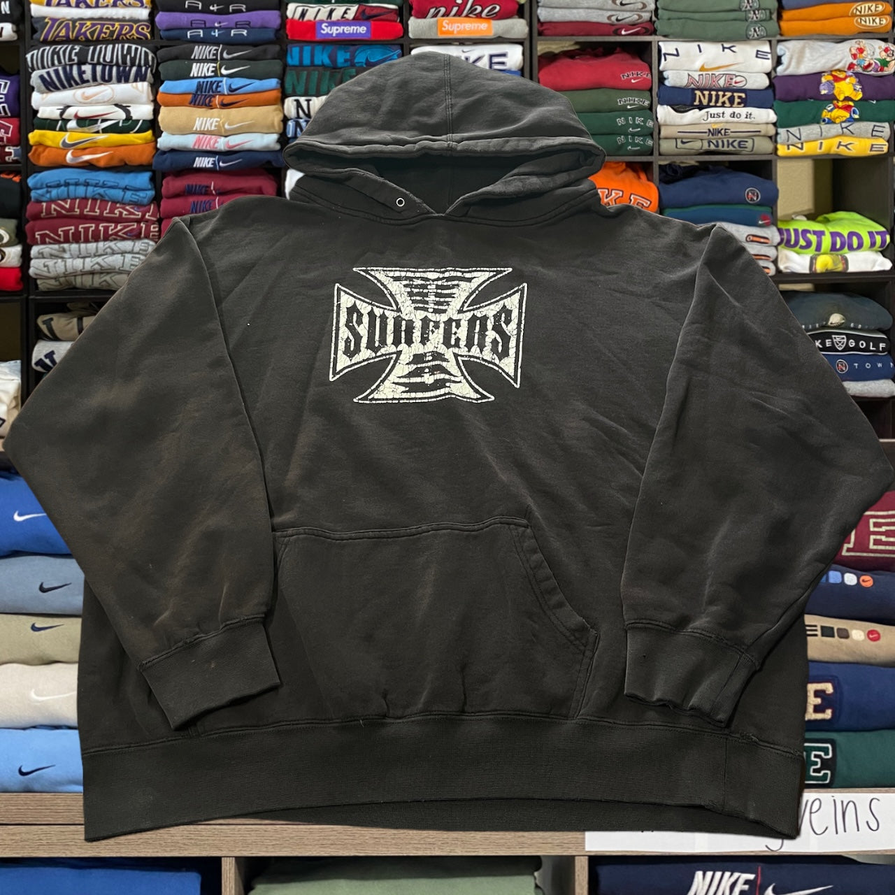 West coast chopper style surfer hoodie