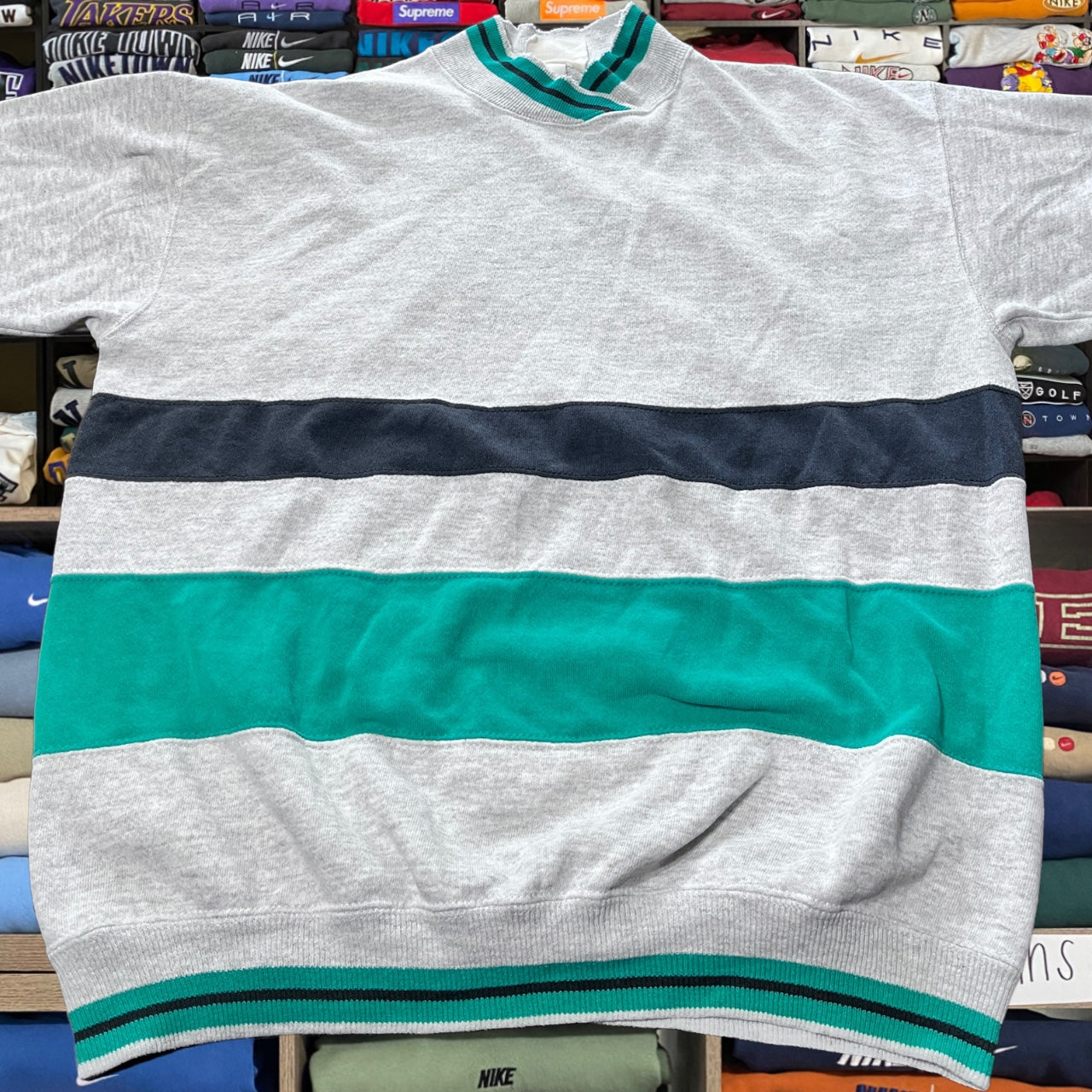 90s color block sweater