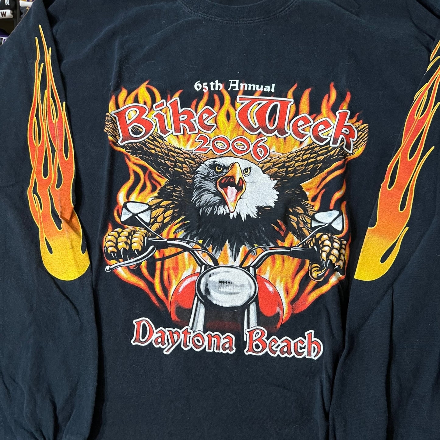 Vintage 2006 motorcycle biker eagle shirt