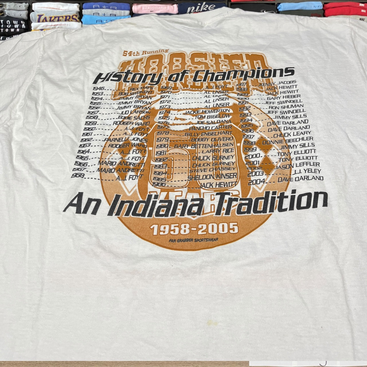 y2k hoosier car shirt (xxl)