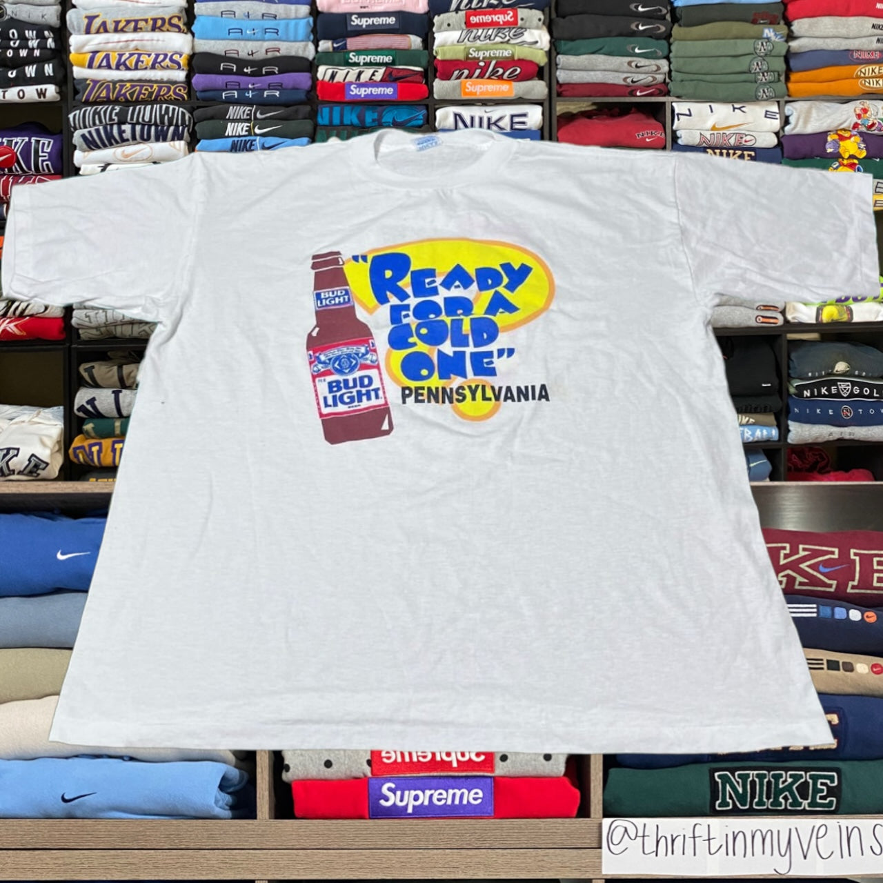 90s bud light promo shirt