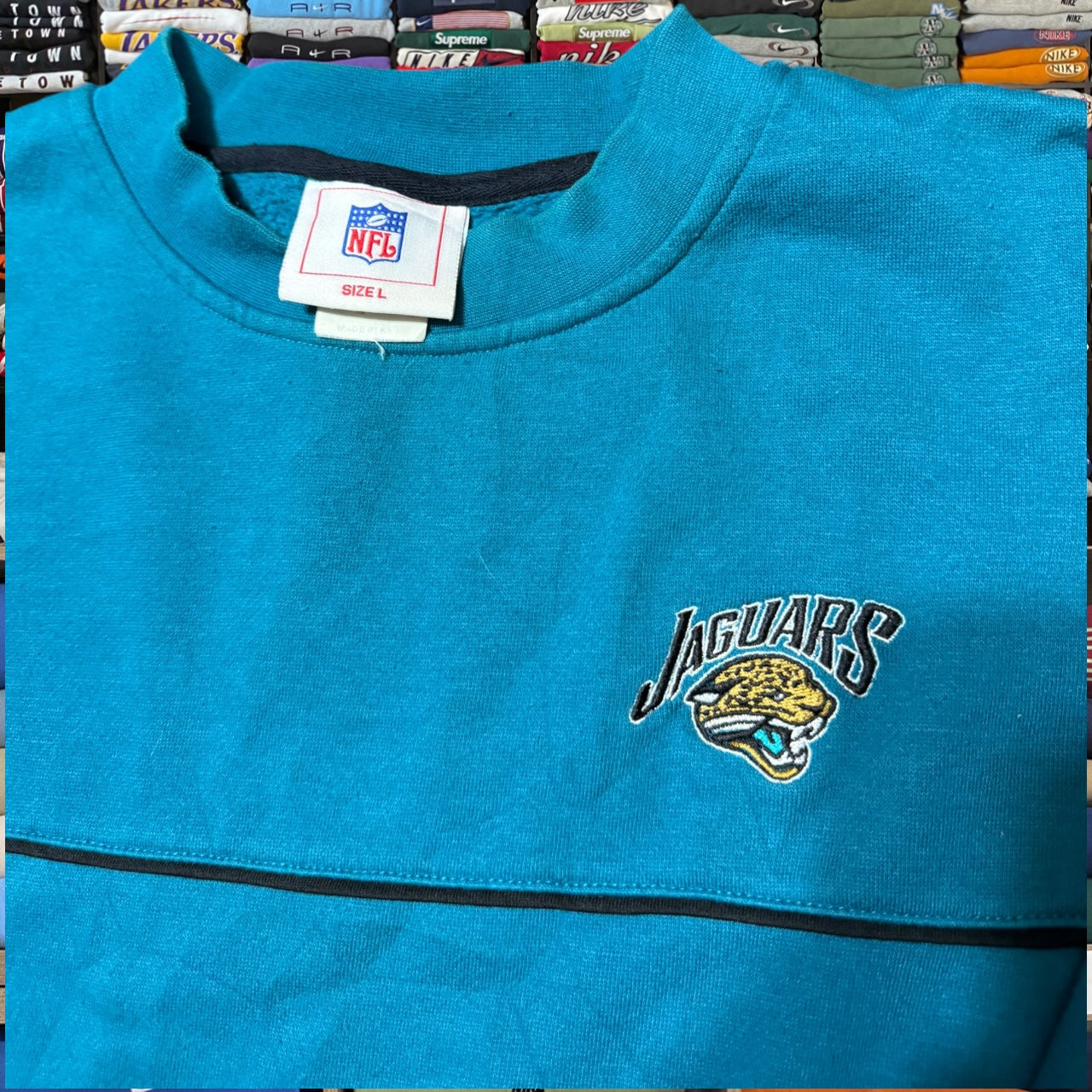 y2k jacksonville jaguars sweatshirt (Large)