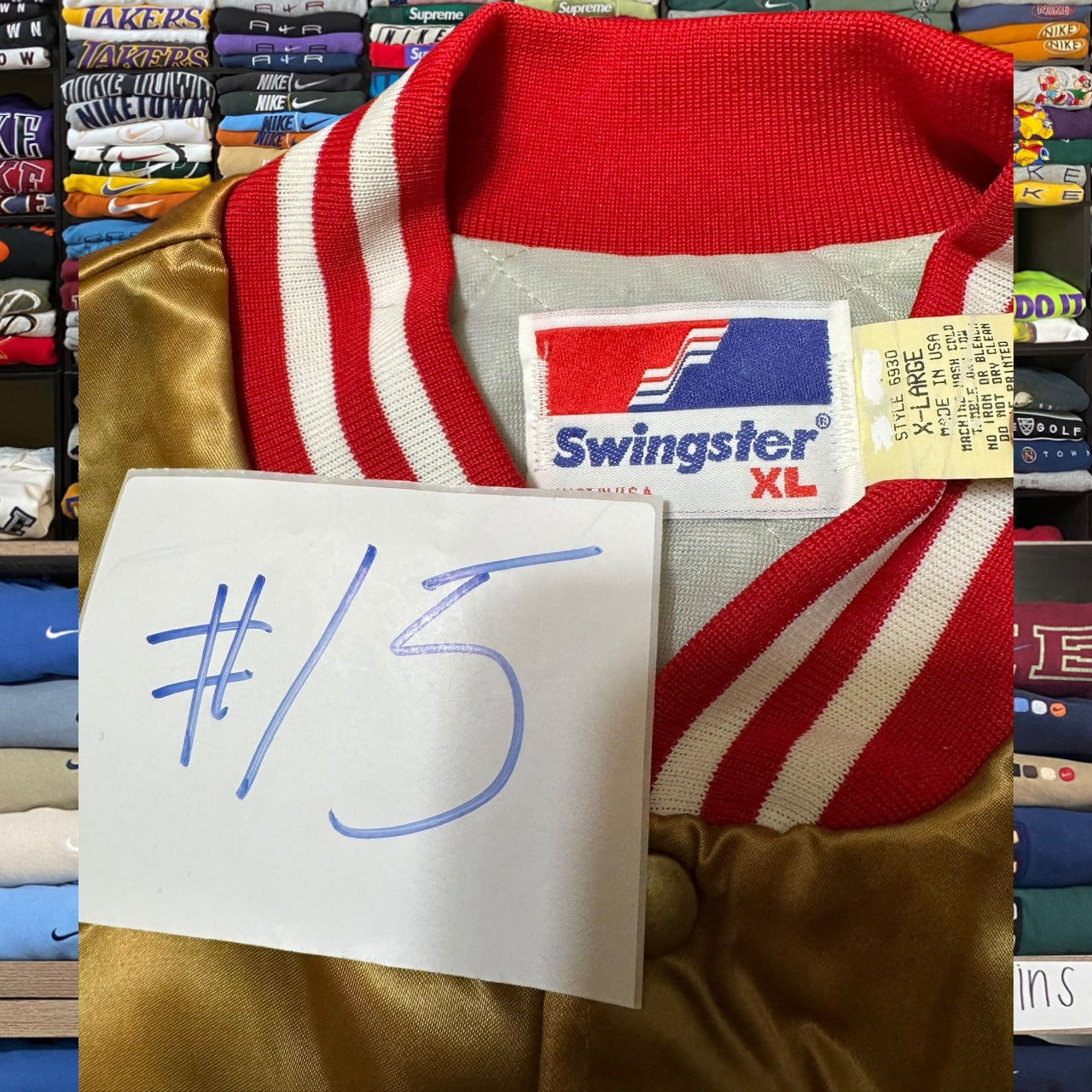 90s 49ers satin jacket (Xlarge)