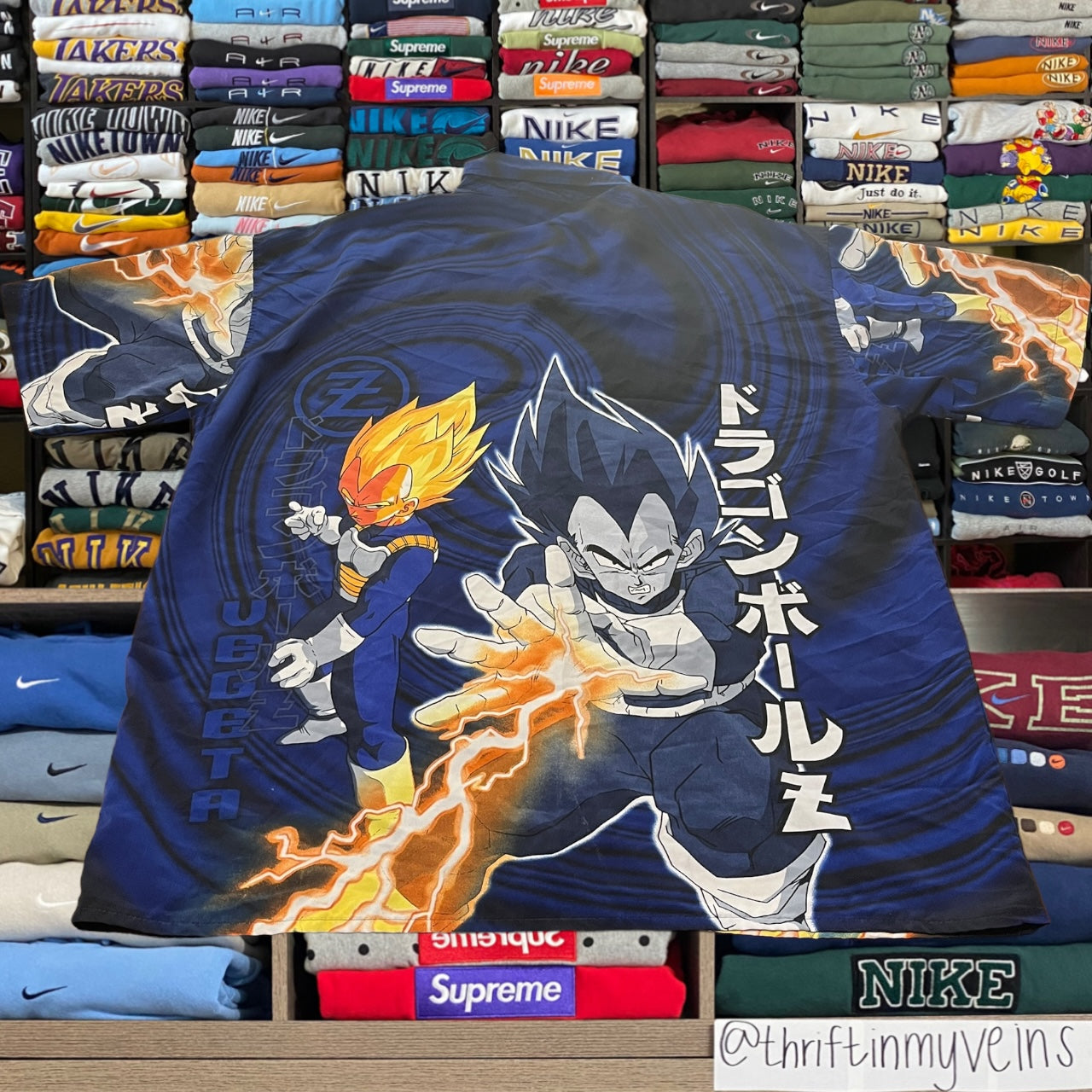 Vintage 2002 dragon ball z button up shirt