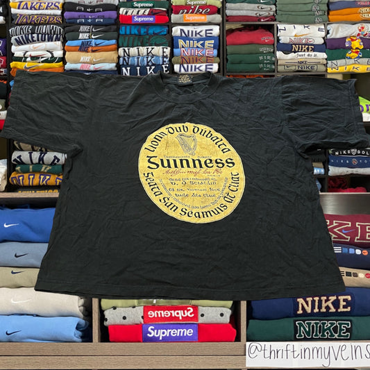 90s guiness black shirt