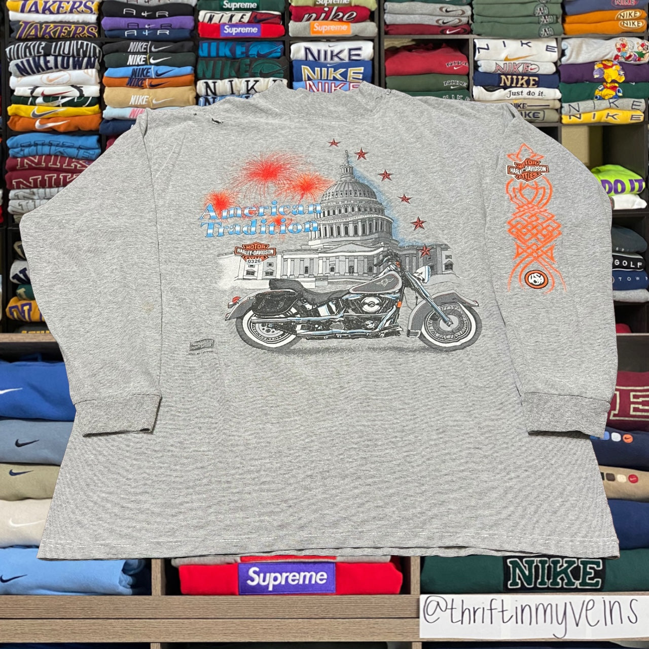 90s Harley Davidson biker motorcycle shirt