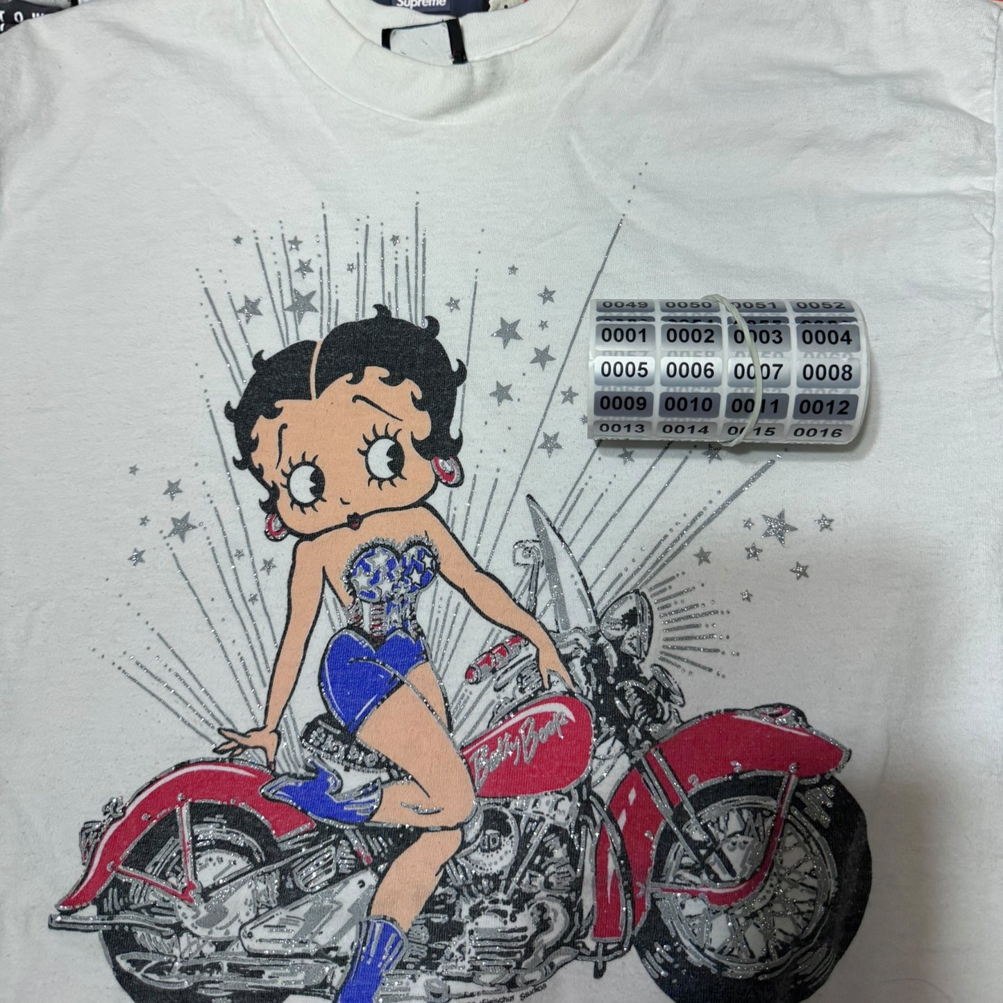 90s Betty boop motorcycle shirt